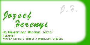 jozsef herenyi business card